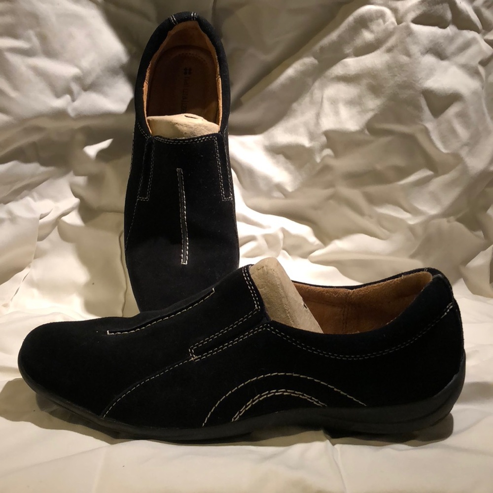 Black suede shoes!